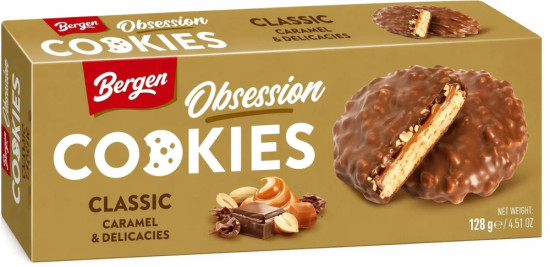 Печенье Bergen Classic Caramel & Delicacies 128 гр / Польша