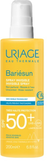 Uriage Барьесан SPF 50+ Спрей для лица и тела без аромата 200 мл (65169087(1406/8405))