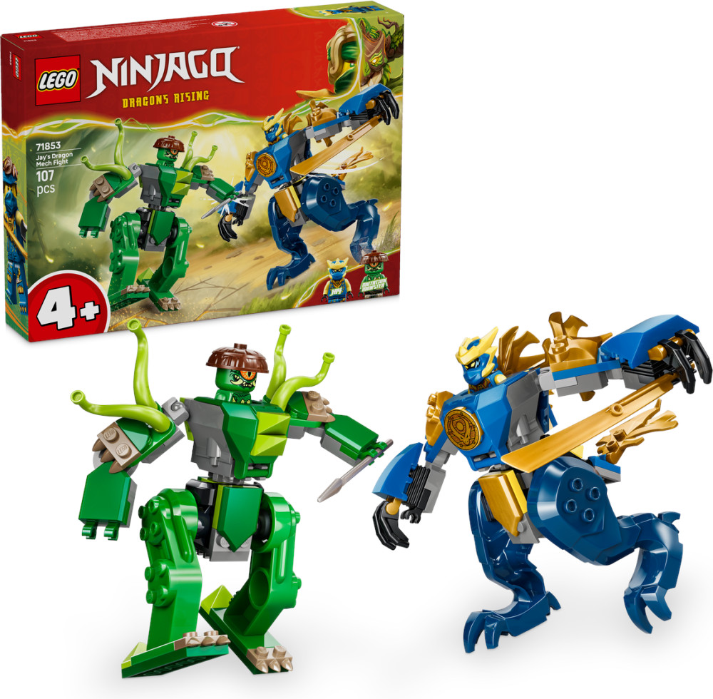Конструктор Ninjago 71853 Битва робота-дракона Джея. Jay's Dragon Mech Fight | LEGO Ninjago | LEGO (ЛЕГО)