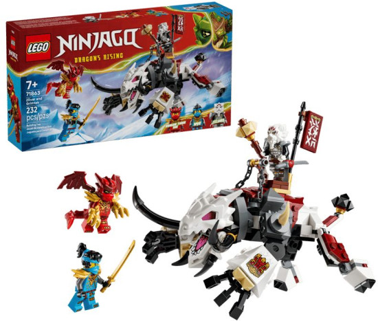 Конструктор LEGO® 71863 Зильвар и драконий зверь Гримтак
