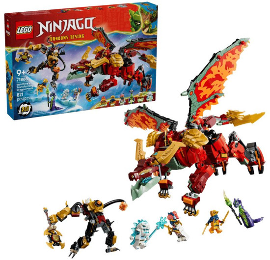 Конструктор LEGO® 71868 Трансформирующийся робот-дракон Вайлдфаера