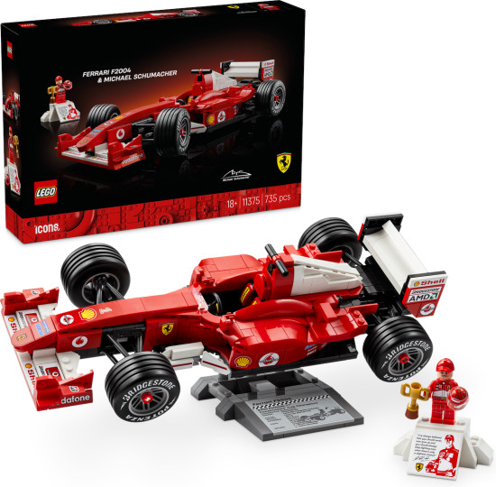 Конструктор LEGO 11375 Ferrari F2004 и Михаэль Шумахер
