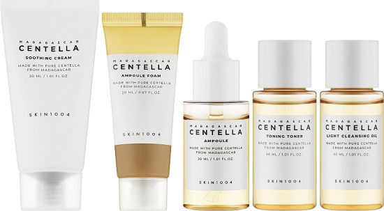Дорожный набор миниатюр с центеллой Madagascar Centella Travel Kit