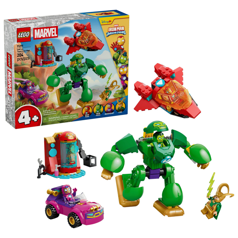 Конструктор Disney Junior Marvel 11211 Локи против команды Железного человека. Loki vs. Team Iron Man | LEGO Marvel | LEGO (ЛЕГО)