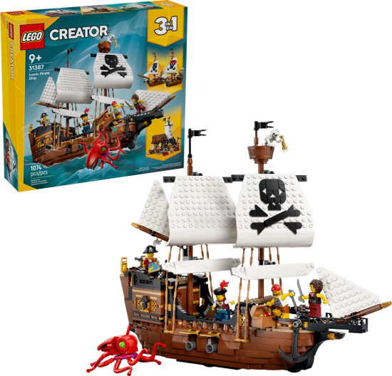 Конструктор LEGO® 31387 Легендарный пиратский корабль