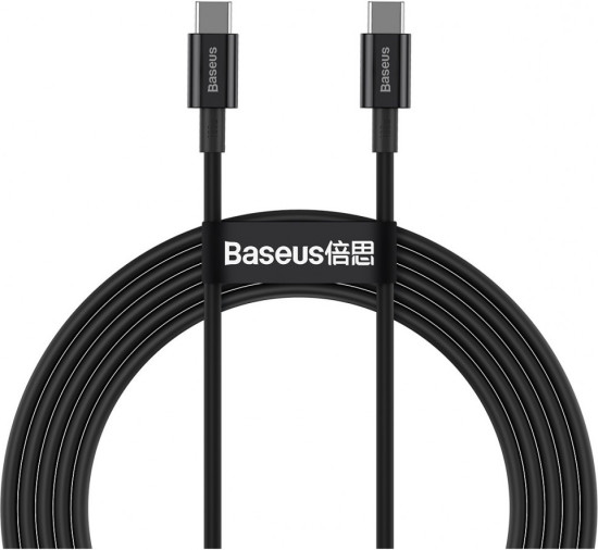 Кабель Superior Series CATYS-C01 Type-C-Type-C 5A PD 100W 2м, Черный