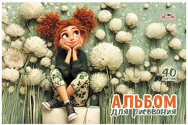 Альбом для рисования «Милая девочка» | АппликА