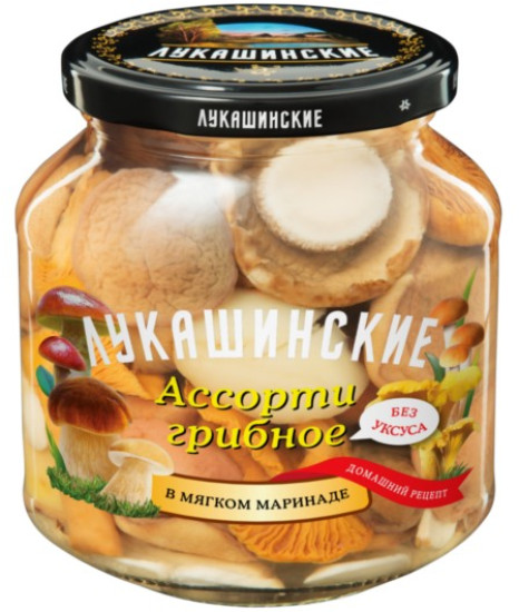 Ассорти грибное в мягком маринаде | Лукашинские