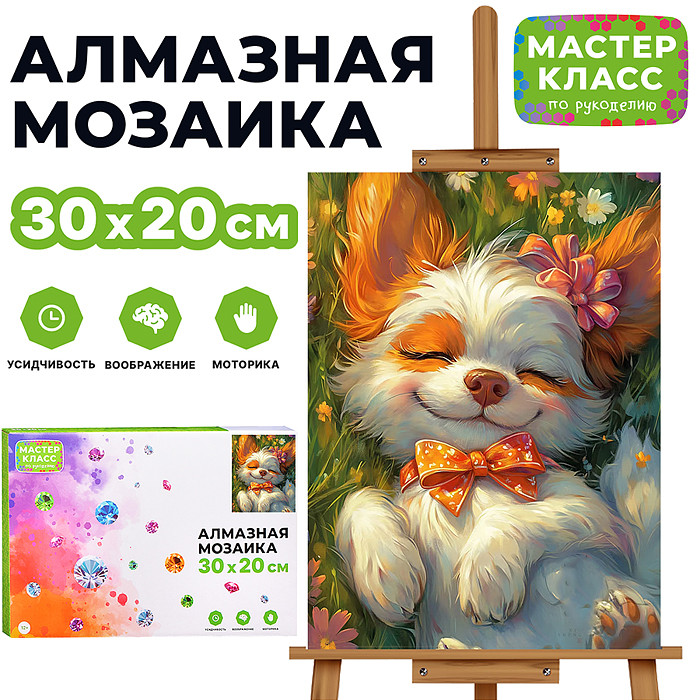 Мозаика алмазная «Сон щенка» | Мастер класс