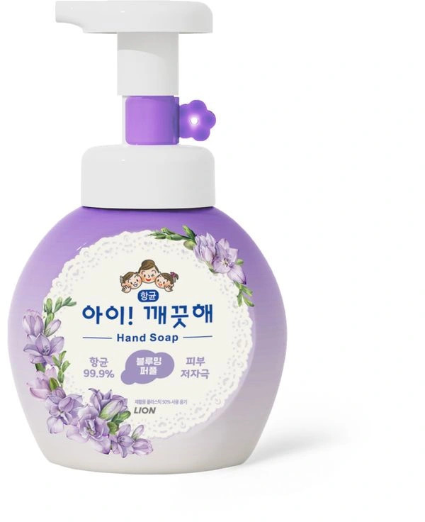 Мыло жидкое для рук детское «Aikekute Foam Blooming Purple» | Lion Corporation