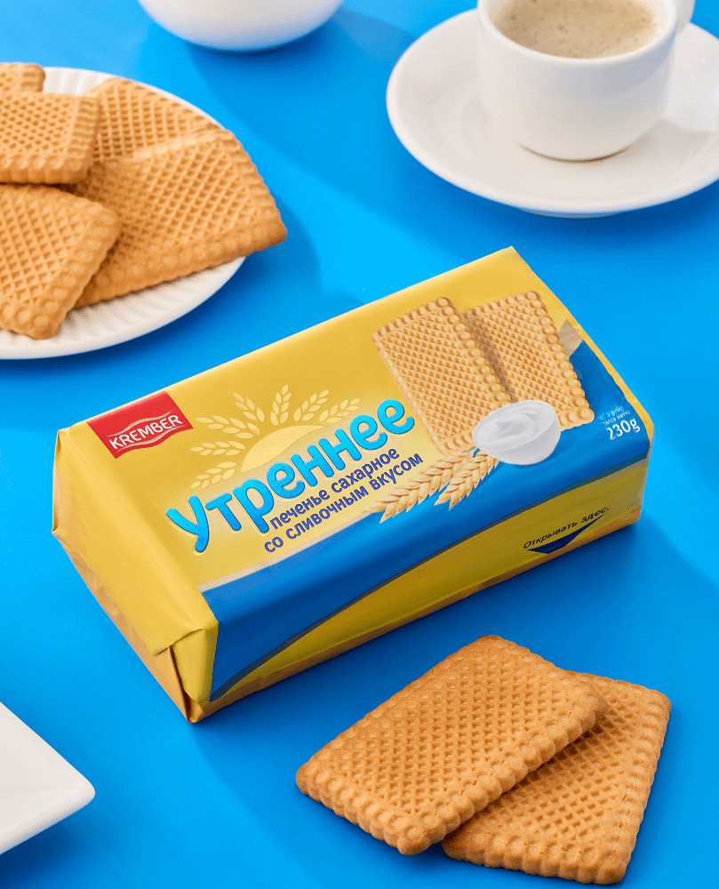 Печенье сахарное со сливочным вкусом «Утреннее» | Krember
