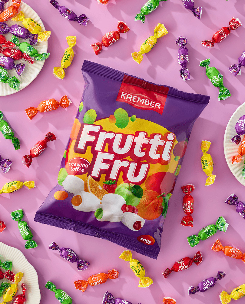 Карамель с начинкой ассорти «Frutti Fru» | Krember