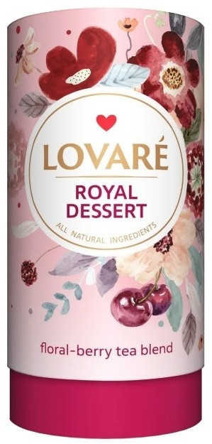 Чай Royal Dessert травяной, каркаде листовой 80 г | Lovare