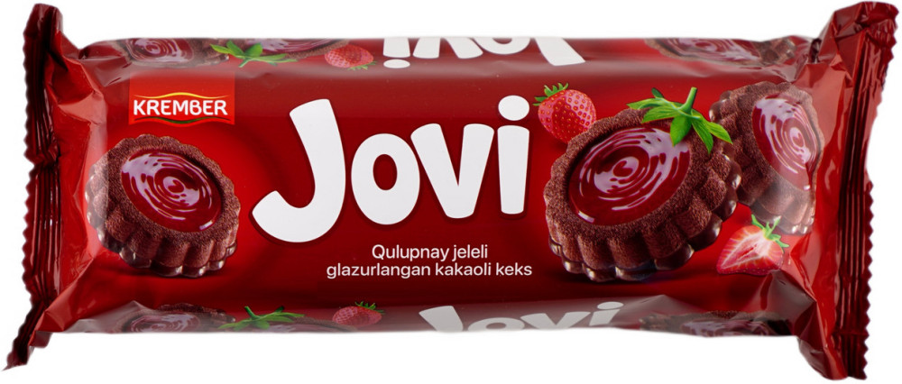 Кекс с клубничным желе в глазури «Jovi» | Krember