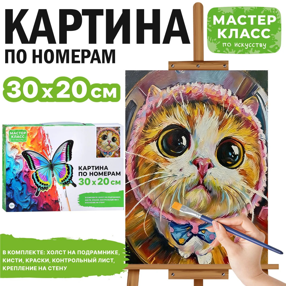 Картина по номерам «Большие глаза» | Мастер класс