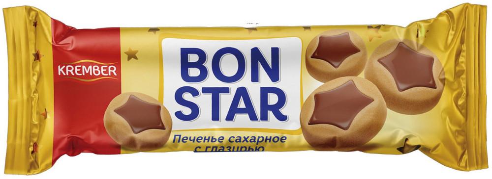 Печенье сахарное с глазурью «Bon Star» | Krember