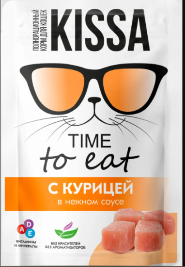 Корм влажный для кошек Курица в соусе, 75 г