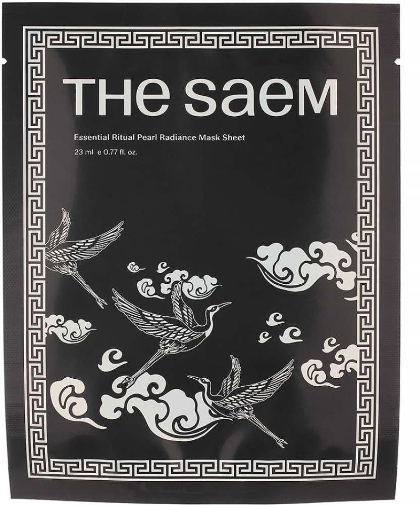 Маска для лица тканевая с экстрактом жемчуга и глутатионом «Essential Ritual Pearl Radiance Mask Sheet» | The Saem