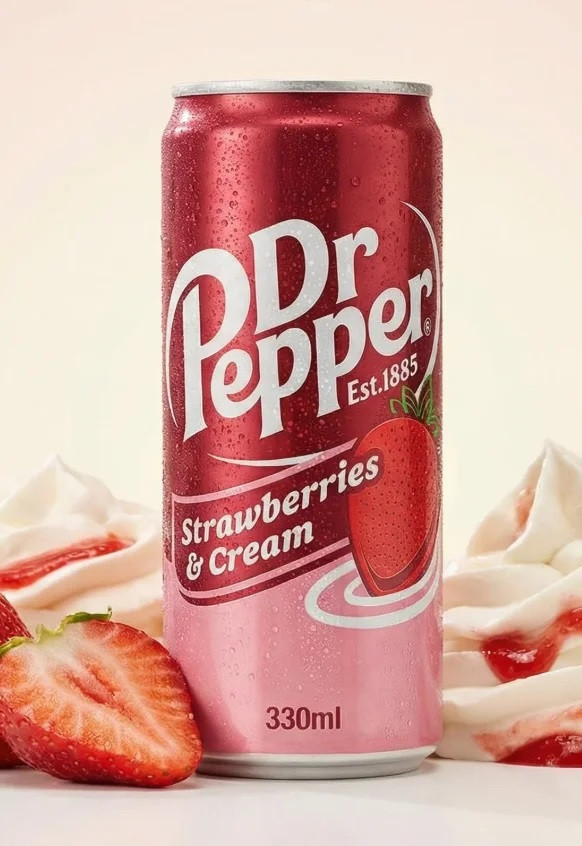 Газированный безалкогольный напиток Strawberries & Cream | Dr Pepper Snapple Group