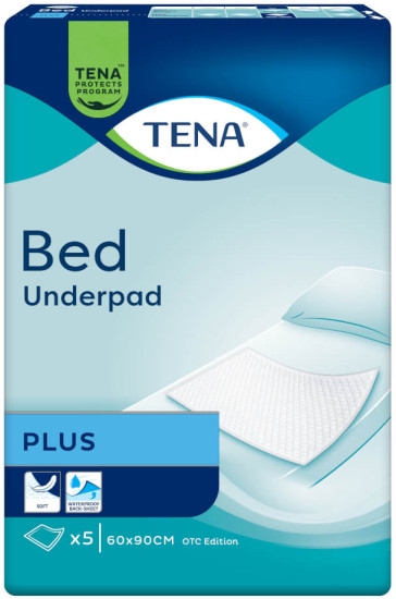 Tena впит пеленки Bed Underpad Plus 60×90 см, 5 шт.
