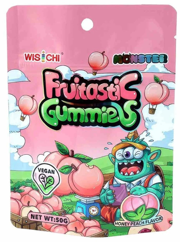 Жевательные конфеты Frutastic Gummies Peach Pectin Candy со вкусом персика | Wisichi