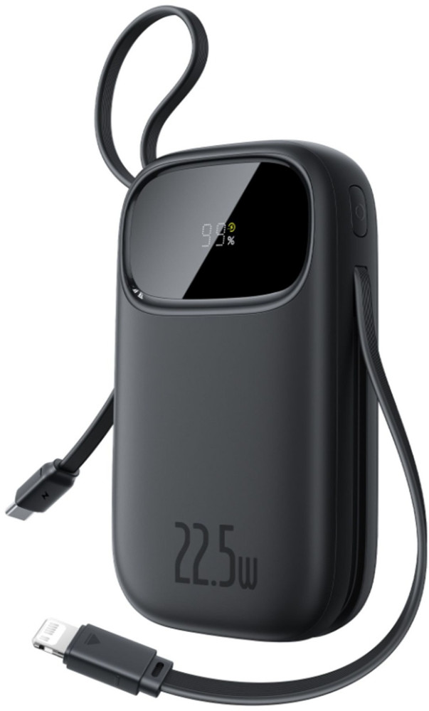 Power bank EnerFill FC31 Qpow3 P10082106123-00 10000mAh 22.5W со встр. кабелем Type-C+Lightni | Baseus