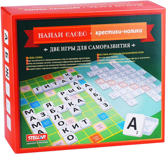 Игра настольная №59 «Найди слово. Крестики-нолики»