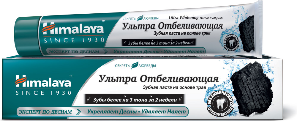 Зубная паста Ультра Отбеливающая, 75 мл | Himalaya Herbals