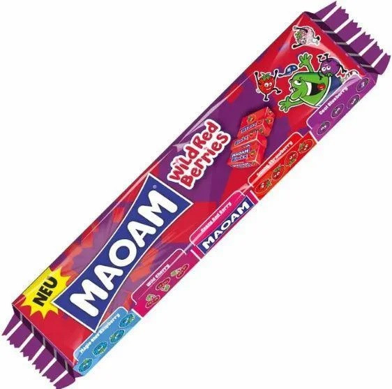 Жевательные конфеты Maoam Bloxx Wild Red Berries | Haribo