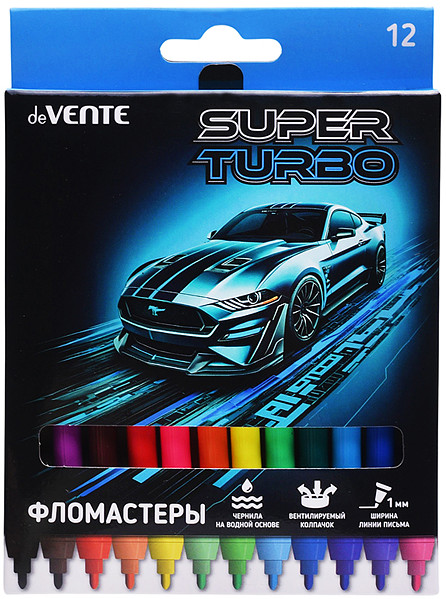 Набор фломастеров с вентилируемым колпачком «Super Turbo» | deVENTE