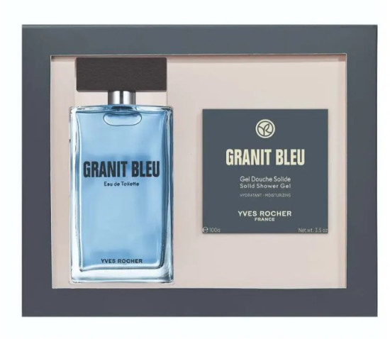 Набор Granit Blue (Туалетная Вода Granit Blue—100 мл, Твердый Гель для Душа Bois de Sauge, 100 г)