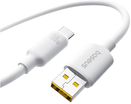 Кабель Foamed Silicone E0426805 USB — Type-C PD 100W 2м, Белый
