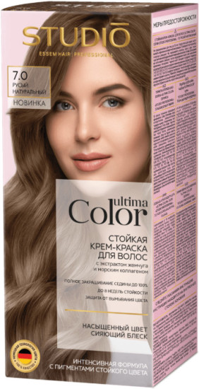Studio Professional Ultima Color Стойкая крем-краска для волос Русый натуральный 7.0