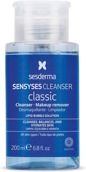 Лосьон SENSYSES Cleanser Classic для снятия макияжа липосомальный тоник, очищающая мицеллярная вода для лица и глаз от загрязнений