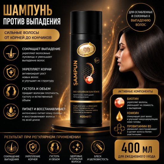 Шампунь против выпадения волос 400ml