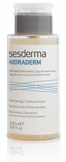 Тоник HIDRADERM Oatmeal Roses Water для лица увлажняющий и успокаивающий для снятия макияжа с экстрактом овса и розовой водой | Sesderma