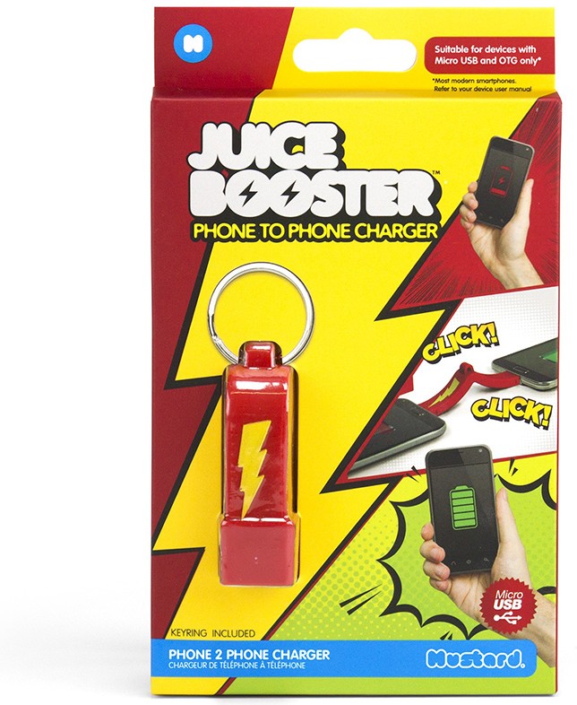 Устройство для зарядки одного телефона от другого «Juice Booster» | Mustard