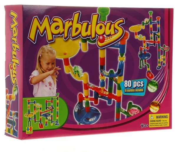 Конструктор «Крутые виражи» 80 деталей | Marbulous | Toto toys