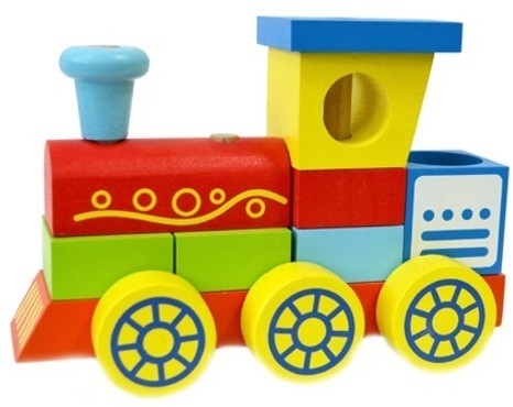 Конструктор - каталка «Паровоз» | Alatoys
