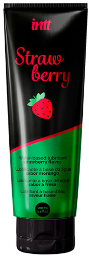 Лубрикант на водной основе с ароматом клубники «Strawberry lubricant» | Intt Cosmetics