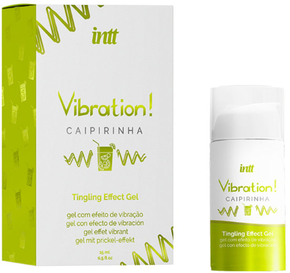 Жидкий вибратор с ароматом коктейля кайпириньи «Vibration caipirinha» | Intt Cosmetics