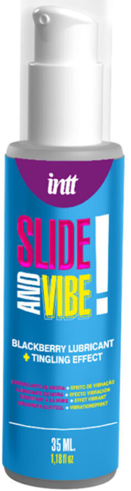 Жидкий вибратор с ароматом ежевики «Slide and vibe!» | Intt Cosmetics