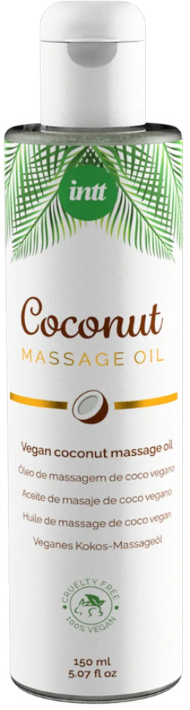 Массажное масло с ароматом кокоса «Massage oil coconut vegan» | Intt Cosmetics