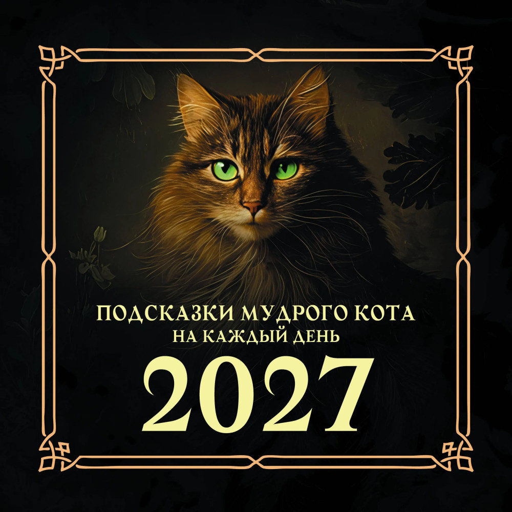 Календарь на 2027 год «Подсказки мудрого кота на каждый день» | Календарь настенный на 2027 год