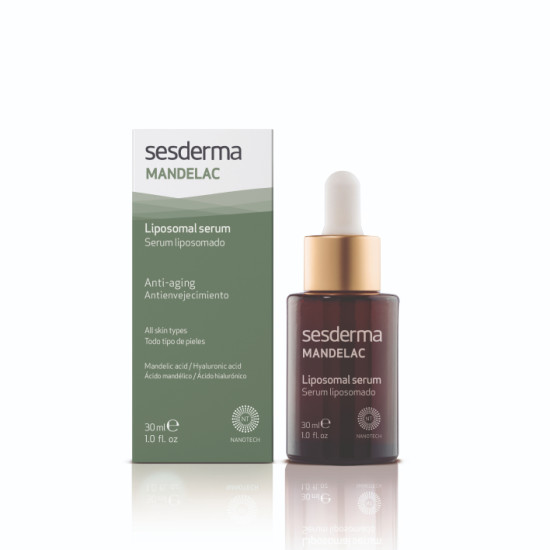 Сыворотка MANDELAC Liposomal Serum обновляющая, липосомальная сыворотка с миндальной кислотой от пигментных пятен, постакне и морщин