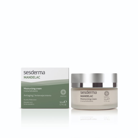Крем MANDELAC Moisturizing для лица увлажняющий, обновляющий крем от прыщей, акне, постакне и морщин с миндальной кислотой для проблемной кожи