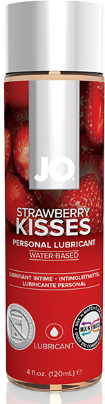 Съедобный лубрикант Strawberry kisses «Клубничный поцелуй» | System JO