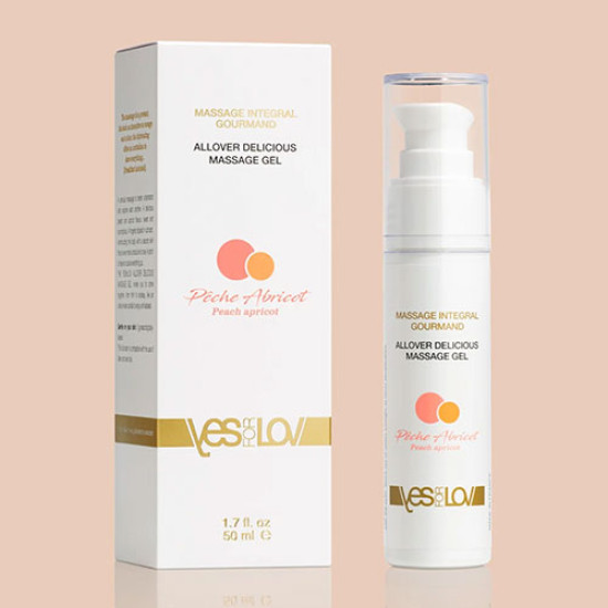Массажный гель 3 в 1 с ароматом персика и абрикоса «Allover Delicious Gel» | YESforLOV