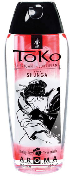 Вагинальная смазка на водной основе со вкусом «Вишня» Toko Aroma | Shunga