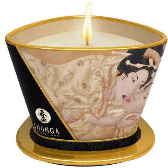 Массажная арома свеча «Massage Candle Vanilla Fetish. Ванильный фетиш» | Shunga